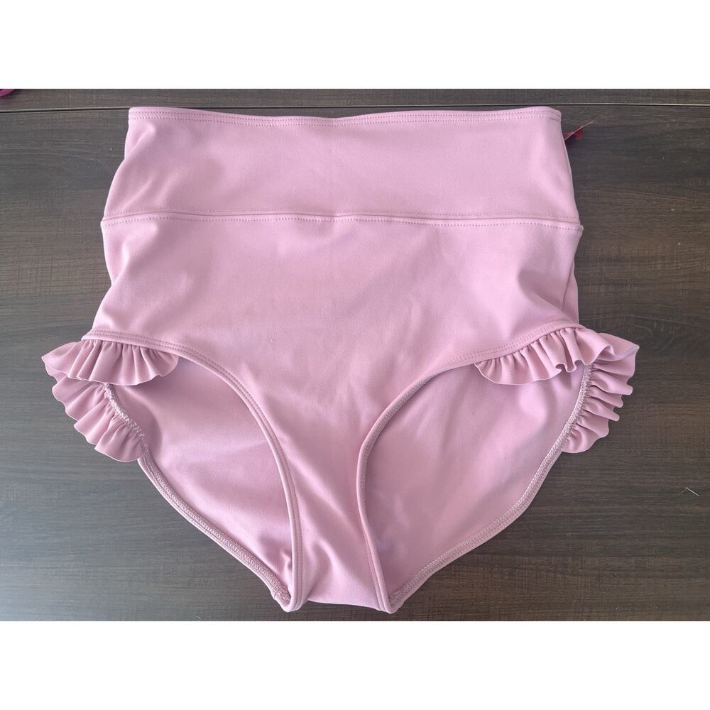 Tiger Friday Dance Bottoms Brief NWOT Size Adult Large Pink Ruffle Flaw Read J